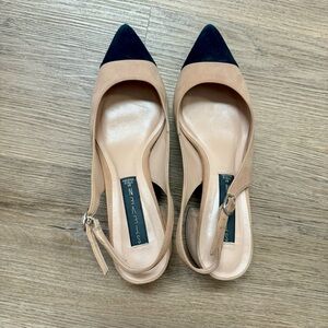 Steve Madden cap toe sling back pumps